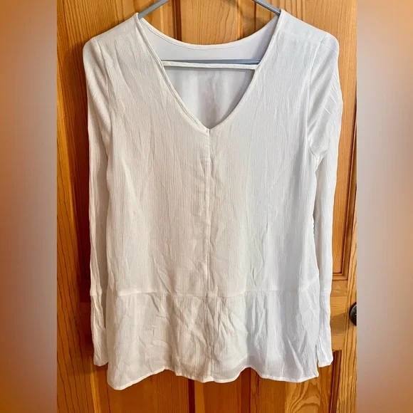 Abercrombie Kids SZ 16 White Lined Top Battenburg Lace Girlhoodcore Tween Teen - Picture 7 of 12